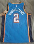 NBA 2 Gigeous-Alexander OKC Thunder 21-22 Maillot bleu imprimé